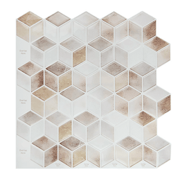 Tiles 3D Peel and Stick Wall Tile Shell Mosaic 10 Sheets - RnR Galore