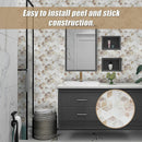 Tiles 3D Peel and Stick Wall Tile Shell Mosaic 10 Sheets - RnR Galore