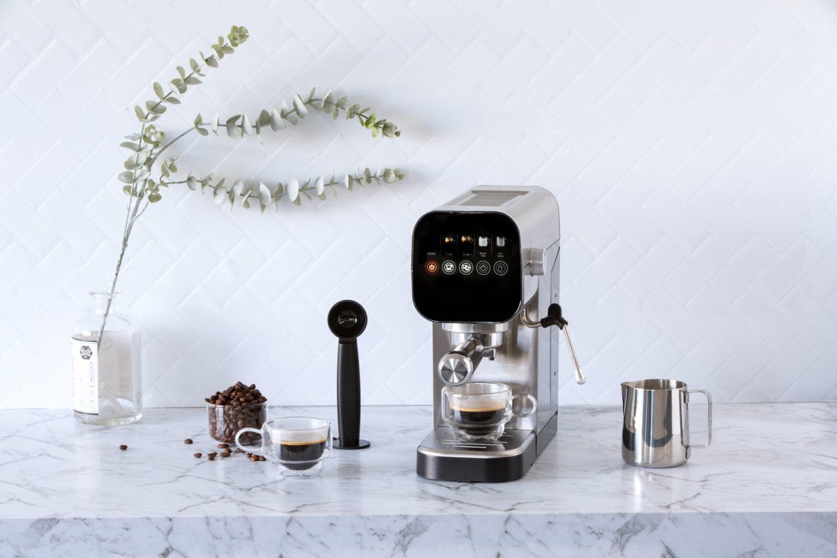 Touch Screen Operation Espresso Coffee Machine with 20-Bar Pressure ...