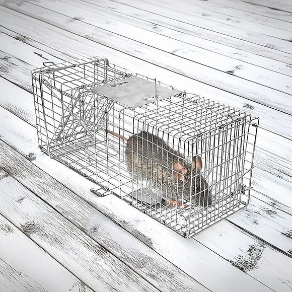 Trap Humane Possum Cage Live Animal Safe Catch Rabbit Cat Hare Fox Bird - RnR Galore