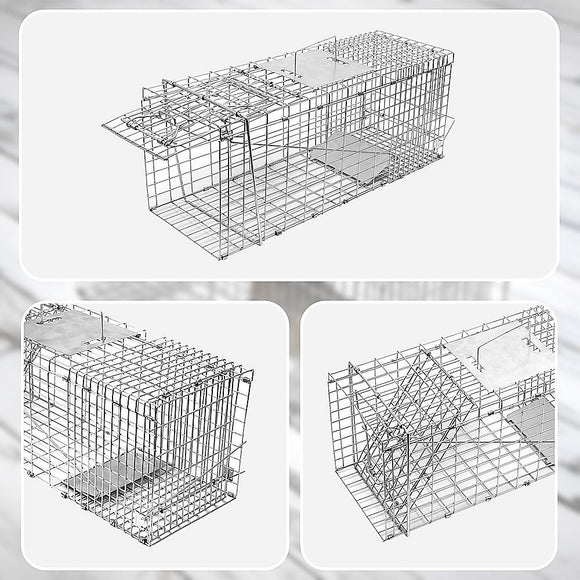 Trap Humane Possum Cage Live Animal Safe Catch Rabbit Cat Hare Fox Bird - RnR Galore