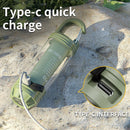 Tri - Color Portable Camping Lantern & Flashlight - Rechargeable, 360°Ambient Light & Hook Design(green) - RnR Galore