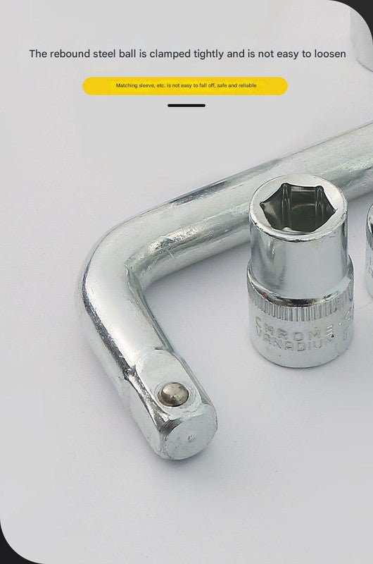 Two 10 - piece L - shaped socket wrench sets - 1/2" drive chrome vanadium steel with metric sockets and housings(gray) - RnR Galore