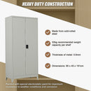 Two - Door Metal Cabinet Shelf Storage for Home Office Gym - RnR Galore