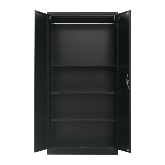 Two - Door Metal Cabinet Shelf Storage for Home Office Gym - RnR Galore