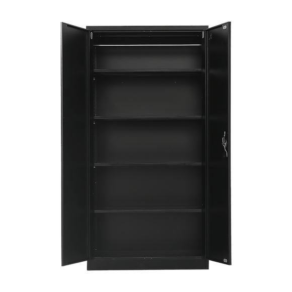 Two - Door Metal Cabinet Shelf Storage for Home Office Gym - RnR Galore