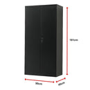 Two - Door Metal Cabinet Shelf Storage for Home Office Gym - RnR Galore