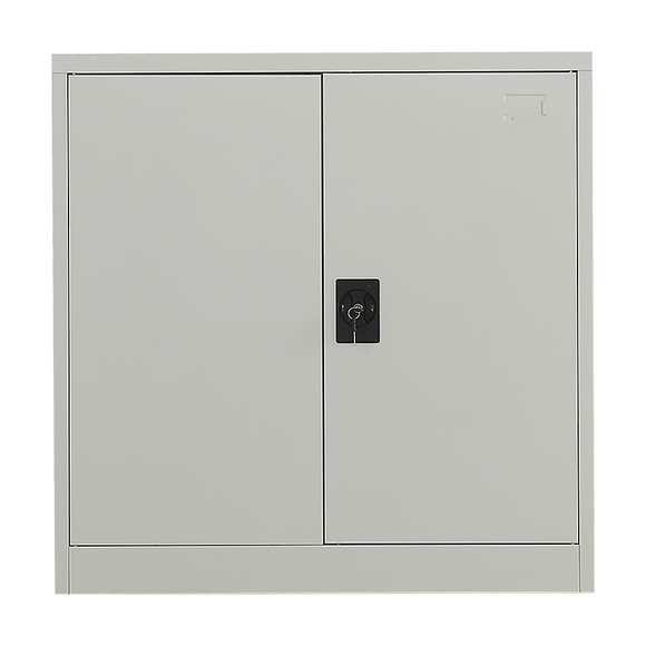 Two - Door Metal Short Cabinet Shelf Storage for Home Office Gym - RnR Galore