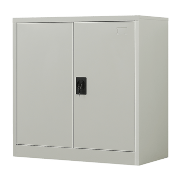 Two - Door Metal Short Cabinet Shelf Storage for Home Office Gym - RnR Galore