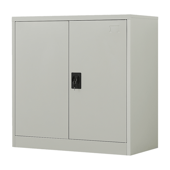 Two - Door Metal Short Cabinet Shelf Storage for Home Office Gym - RnR Galore