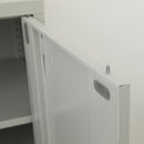 Two - Door Metal Short Cabinet Shelf Storage for Home Office Gym - RnR Galore