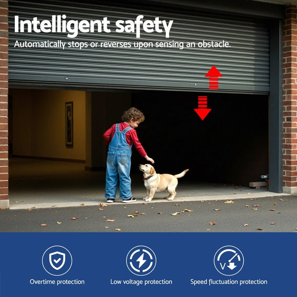 UL - tech Garage Roller Door Opener 800N Motor Auto Safety Reverse 220V - RnR Galore
