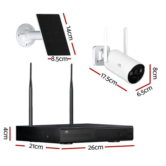 UL - tech Wireless Solar CCTV Security Cameras 4MP 8CH NVR - RnR Galore