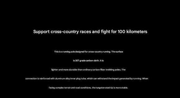 Ultralight Carbon Fiber Foldable Trail Running & Hiking Pole(blue Recommended height range 175 - 185cm) - RnR Galore