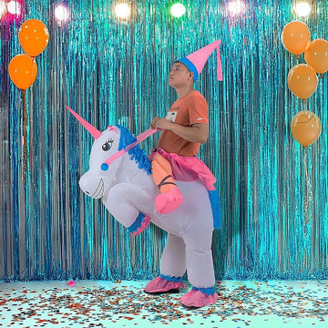 UNICORN Fancy Dress Inflatable Suit - Fan Operated Costume - RnR Galore