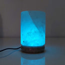 USB Colour Changing Salt Himalayan Lamp - Cylinder Shape Pink Rock LED Light - RnR Galore