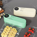 USB Rechargeable Portable Vacuum Sealer, includes sealing bags and a rapid vacuum pump. Space - saving design, suitable for vacuum packing snacks, meat, fruits, and vegetables for food preservation.GREEN - RnR Galore