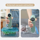 USB Rechargeable Portable Vacuum Sealer, includes sealing bags and a rapid vacuum pump. Space - saving design, suitable for vacuum packing snacks, meat, fruits, and vegetables for food preservation.GREEN - RnR Galore