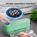 USB Rechargeable Portable Vacuum Sealer, includes sealing bags and a rapid vacuum pump. Space - saving design, suitable for vacuum packing snacks, meat, fruits, and vegetables for food preservation.GREEN - RnR Galore
