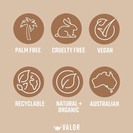 Valor Wooden Beard Comb - Natural - RnR Galore