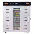 VEVOR 10 Trays Food Dehydrator Machine Stainless Steel 1000W Jerky Fruit Drying - RnR Galore