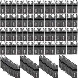 VEVOR 100PCS Oscillating Saw Blades, Quick Release Multitool Blades Kit, HCS Tool Blades for Wood Plastic, Compatible with Dewalt Dremel Fein Worx Bosch Makita Milwaukee - RnR Galore