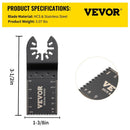 VEVOR 100PCS Oscillating Saw Blades, Quick Release Multitool Blades Kit, HCS Tool Blades for Wood Plastic, Compatible with Dewalt Dremel Fein Worx Bosch Makita Milwaukee - RnR Galore