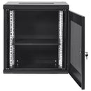 VEVOR 12U Wall Mount Network Server Cabinet, 15.5'' Deep, Server Rack Cabinet Enclosure, 200 lbs Max. Ground - mounted Load Capacity, with Locking Door Side Panels, for IT Equipment, A/V Devices - RnR Galore