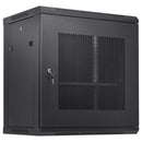 VEVOR 12U Wall Mount Network Server Cabinet, 15.5'' Deep, Server Rack Cabinet Enclosure, 200 lbs Max. Ground - mounted Load Capacity, with Locking Door Side Panels, for IT Equipment, A/V Devices - RnR Galore