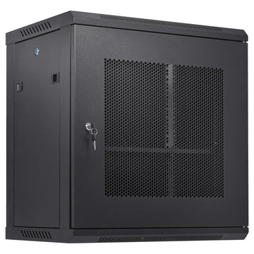 VEVOR 12U Wall Mount Network Server Cabinet, 15.5'' Deep, Server Rack Cabinet Enclosure, 200 lbs Max. Ground - mounted Load Capacity, with Locking Door Side Panels, for IT Equipment, A/V Devices - RnR Galore