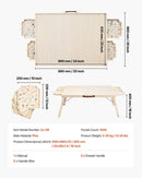 VEVOR 1500 Piece Puzzle Board with Folding Leg Portable Wooden Jigsaw 86x63cm - RnR Galore