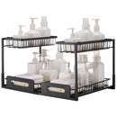 VEVOR 2 - Tier Wire Pull Out Cabinet Under Sink Basket Organizer 10.7"x14.2" 2PCS - RnR Galore