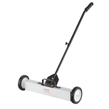 VEVOR 22.6 kg Rolling Magnetic Sweeper with Wheels, Push - Type Magnetic Pick Up Sweeper, Large Magnet Pickup Lawn Sweeper with Telescoping Handle, Easy Cleanup of Workshop Garage Yard - RnR Galore
