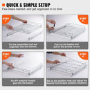 VEVOR 34x53 cm Pull Out Cabinet Organizer, Heavy Duty Slide Out Pantry Shelves, Chrome - Plated Steel Roll Out Drawers, Sliding Drawer Storage for Home, Inside Kitchen Cabinet, Bathroom, Under Sink - RnR Galore