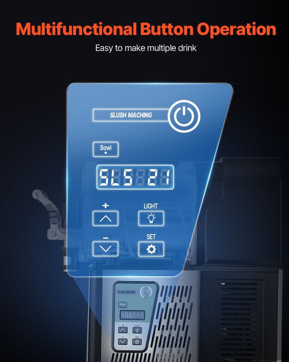 VEVOR 3L Commercial Slushy Machine Margarita Smoothie Frozen Drink Maker - RnR Galore
