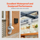 VEVOR 4" to 4.5" Radon Mitigation Fan System Quiet 260CFM Inline Duct Waterproof - RnR Galore
