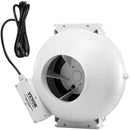 VEVOR 6" to 4.5" Radon Mitigation Fan System Kit Quiet 380 CFM Inline Duct Fan - RnR Galore
