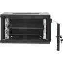 VEVOR 6U Wall Mount Network Server Cabinet, 15.5'' Deep, Server Rack Cabinet Enclosure, 200 lbs Max. Ground - mounted Load Capacity, with Locking Glass Door Side Panels, for IT Equipment, A/V Devices - RnR Galore