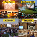 VEVOR 6x4m Inflatable Projector Screen Movie Screen Outdoor Theater w/Blower - RnR Galore
