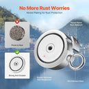 VEVOR 771 Kg Strong Fishing Magnet Kit Double Sided Pull Force Rope Carabiner - RnR Galore