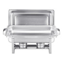 VEVOR 8 Qt 6 Pack Rectangle Chafing Dish Buffet Set Fullsize Pan Stainless Steel - RnR Galore