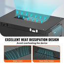 VEVOR 9U Wall Mount Network Server Cabinet, 39.37 cm Deep, Server Rack Cabinet Enclosure, 90.7 kg Max. Ground - mounted Load Capacity, with Locking Glass Door Side Panels, for IT Equipment, A/V Devices - RnR Galore