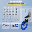 VEVOR Acrylic Cell Phone Locker Box Storage Cabinet Pocket w/Keys 20 Slots Clear - RnR Galore