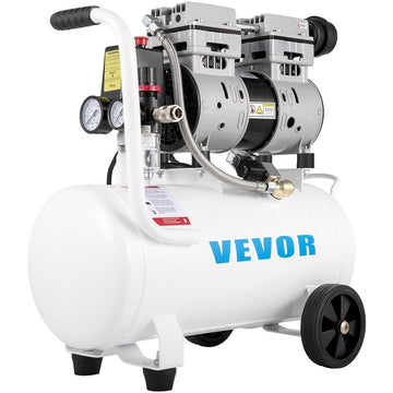 VEVOR Air Compressor 6.6 Gallon, Portable Air Compressor 1 HP, Oil Free Air Compressor Steel Tank 750W, Pancake Air Compressor 115 PSI, Ultra Quiet Compressor for Home Repair, Tire Inflation - RnR Galore