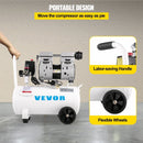 VEVOR Air Compressor 6.6 Gallon, Portable Air Compressor 1 HP, Oil Free Air Compressor Steel Tank 750W, Pancake Air Compressor 115 PSI, Ultra Quiet Compressor for Home Repair, Tire Inflation - RnR Galore