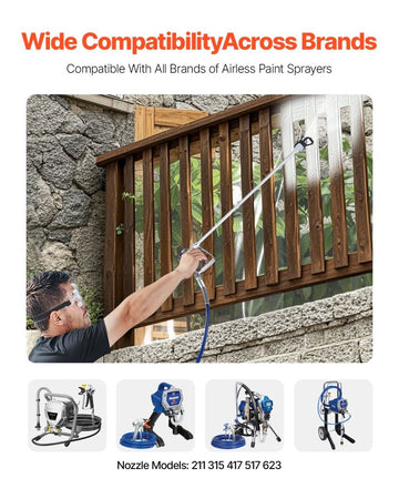 VEVOR Airless Paint Spray Gun and Hose Kit 3600PSI with Extension Rods Filters - RnR Galore