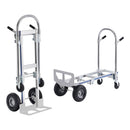 VEVOR Aluminum Hand Truck, 2 in 1, 363 kg Max Load Capacity, Heavy Duty Industrial Convertible Folding Hand Truck and Dolly, Utility Cart Converts from Hand Truck to Platform Cart with Rubber Wheels - RnR Galore