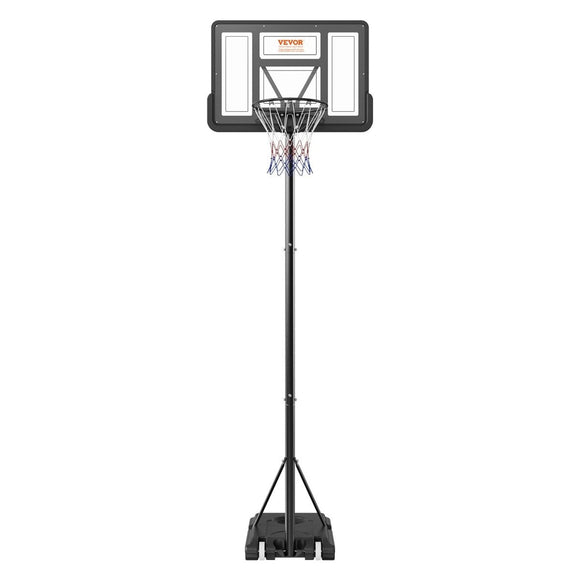 VEVOR Basketball Hoop, 4 - 10 ft Adjustable Height Portable Backboard System, 44 inch Basketball Hoop & Goal, Kids & Adults Basketball Set with Wheels, Stand, and Fillable Base, for Outdoor/Indoor - RnR Galore