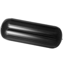 VEVOR Boat Fenders, 10" x 28" Ribbed Fender, 4 Pack Boat Bumpers, Hole Through Middle Ribbed Inflatable Boat Fender with 4 Ropes, for Pontoon Boat Sailboat, Ski Boat, Black - RnR Galore