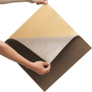 VEVOR Carpet Tiles Peel and Stick, Squares Self Adhesive Carpet Floor Tile, Soft Padded Carpet Tiles, Easy Install DIY for Bedroom Living Room Indoor Outdoor (10 Tiles, Dark Brown) - RnR Galore